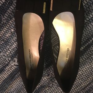 💫Black and gold embellished flats💫